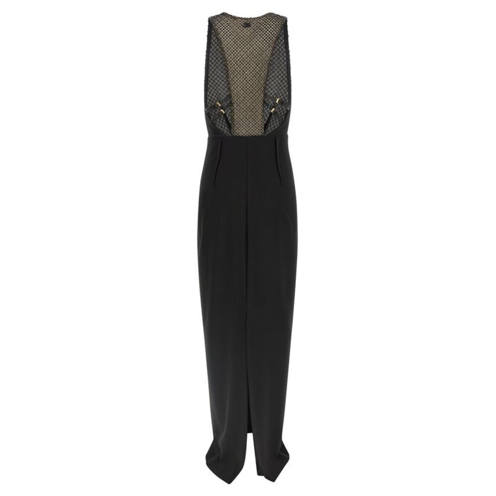 Elisabetta Franchi Black Polyester Long Women's Dress - Picture 2 of 4